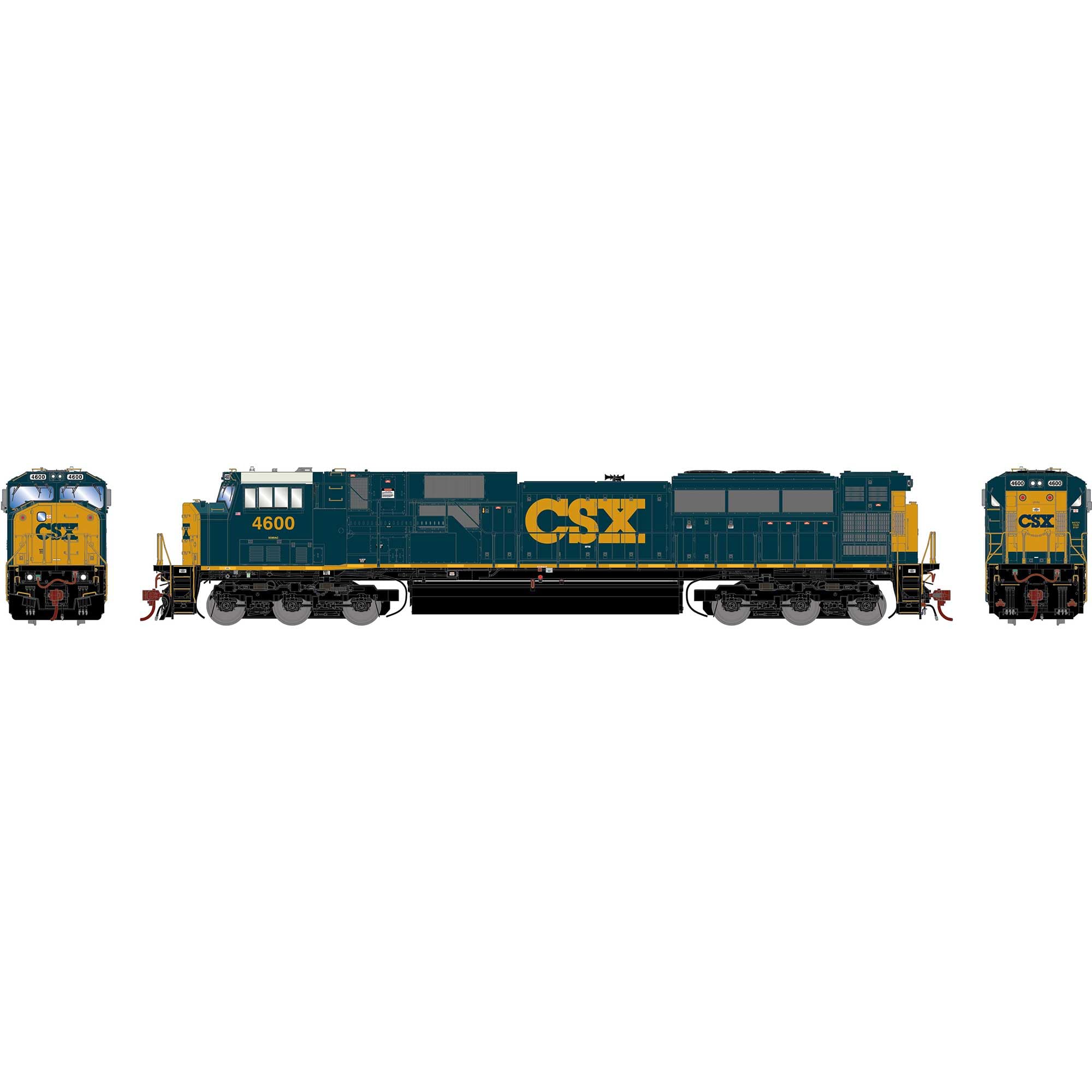 Athearn HO G2 SD80MAC CSXT/YN3#4600 ATHG28089 HO Locomotives
