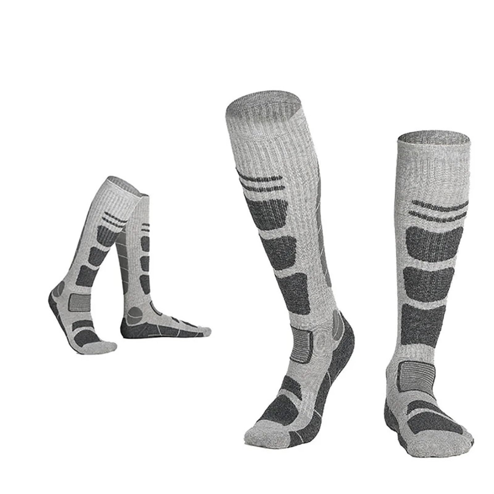 Chaussettes Ski Thermiques Laine - Chaleur & Confort Homme/Femme, Longues Pour Sports D'Hiver