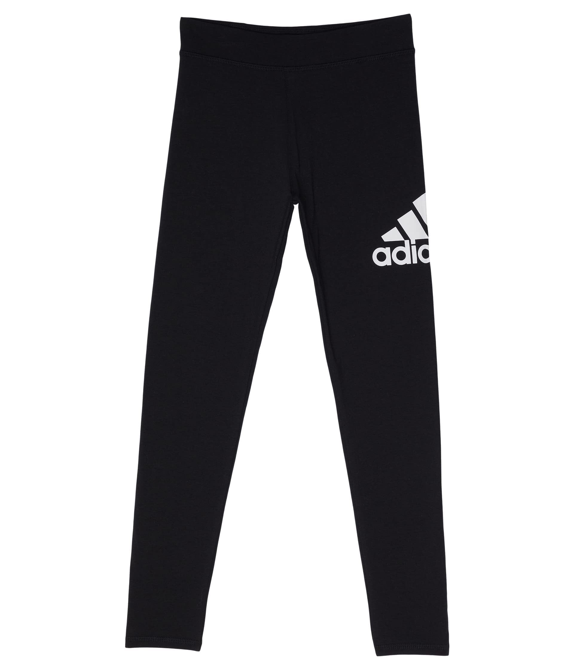 adidas Girls' Active Sports Athletic Legging Tight, Black, Small (7/8)