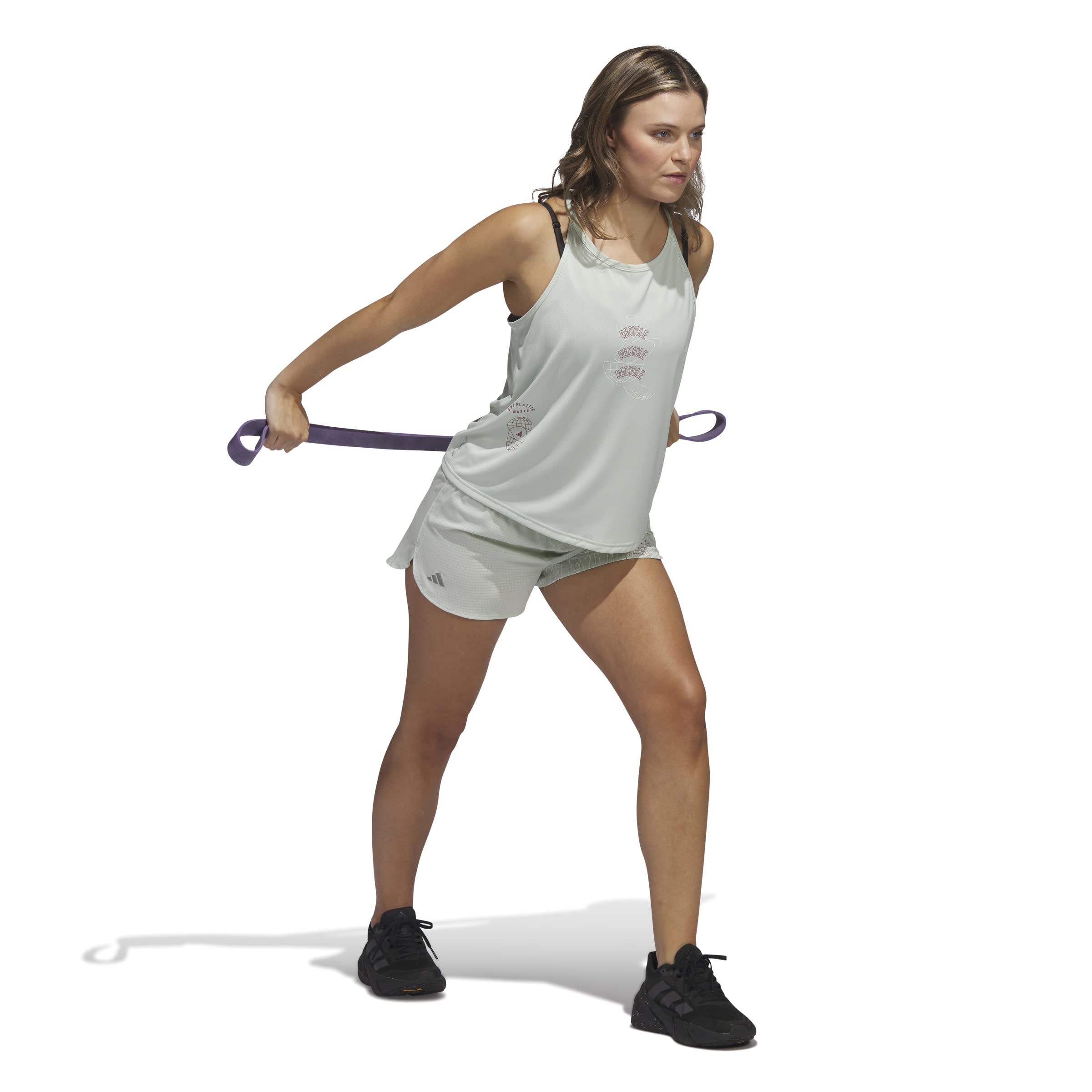 adidas Rfto Laufshorts Damen grün - lingrn L
