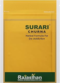 Surari Churna| Natural Anti-Alcohol Support | Helps Reduce Cravings for Liquor, Beer, Wine & Whiskey | 100% Ayurvedic Herb... Price In India
