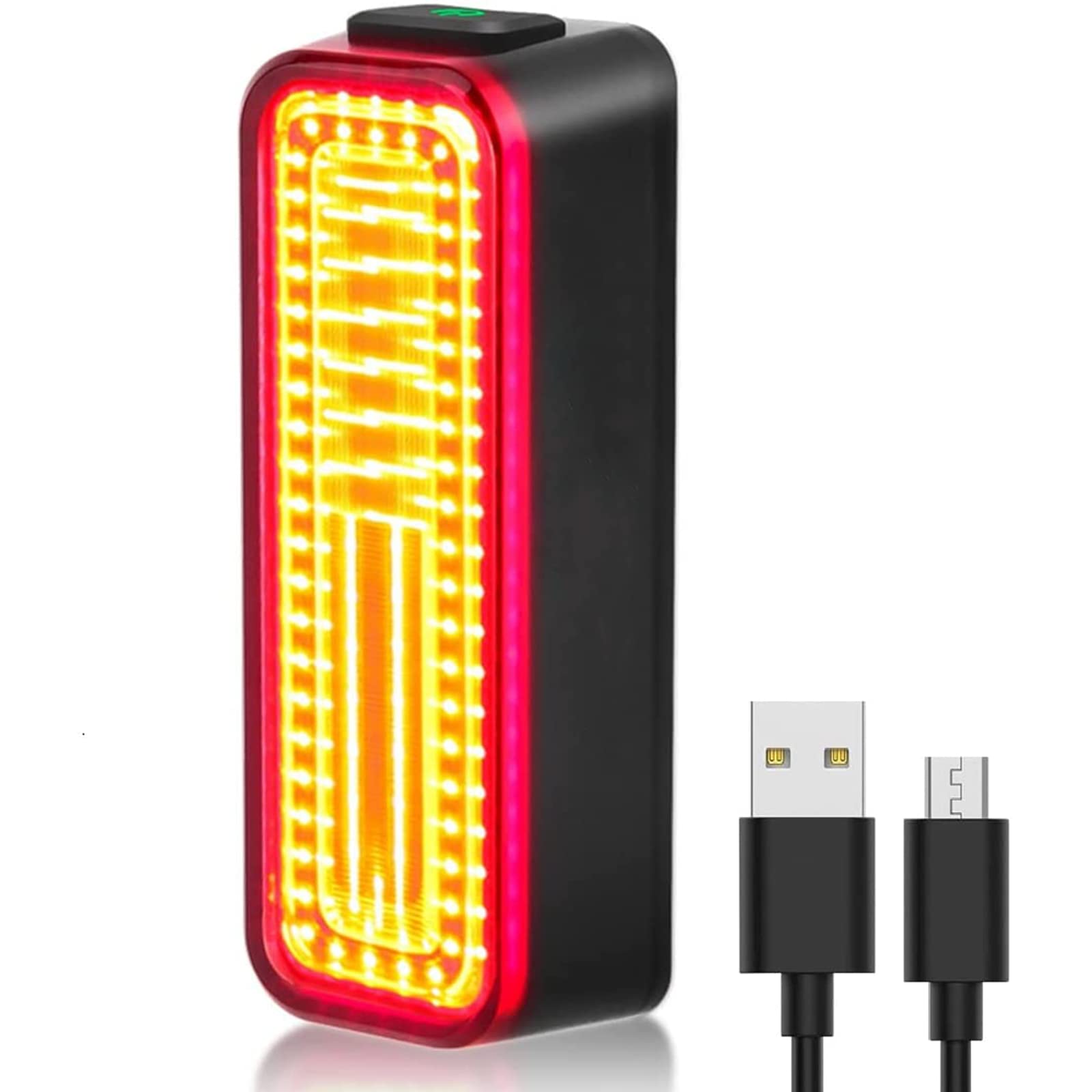 Tylne światła rowerowe LED, 100 lumenów, ultralekkie tylne światło rowerowe, IPX6, wodoodporne ładowanie USB, 8 trybów światła, czujnik hamulca, tylne światło rowerowe, pasuje do rowerzystów szosowych