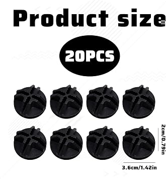 20Pcs Wire Storage Cubes Connectors Wire Cube Connectors Cube Modular Storage Black Plastic Grid Cube Wire Organizer for Modular Closet Storage Organizer & DIY Wire Cube Storage Unit