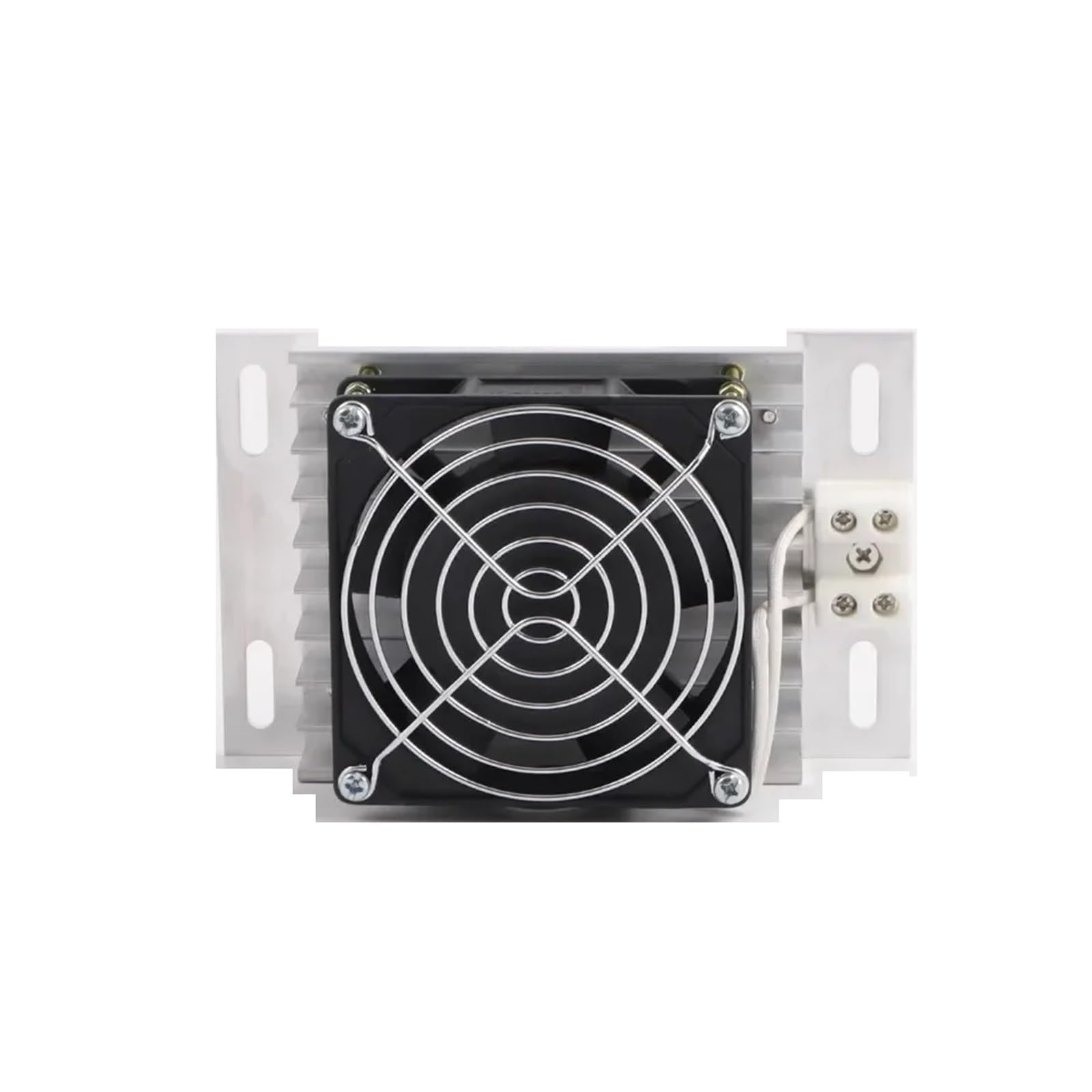 Grzejnik ze stopu aluminium 220 V z wentylatorem płyta grzewcza PTC zapobiega oblodzeniu szafki zewnętrznej i osuszaniu (50 W)