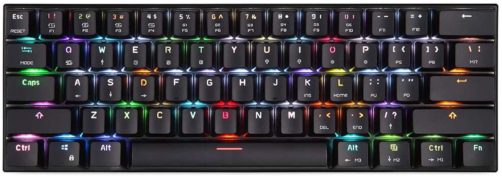 メカニカルキーボード 日本語配列 バックライト付き Amazon | Z-11 メカニカルキーボード 61 キーバックライト付き光学