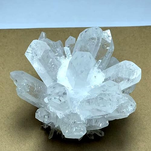 Miniatura 3 de MTD GEM 0.7 libras de cristal de cuarzo crudo, piedras curativas, espécimen de punta de cristal, decoración del hogar, cristales crudos (racimo de