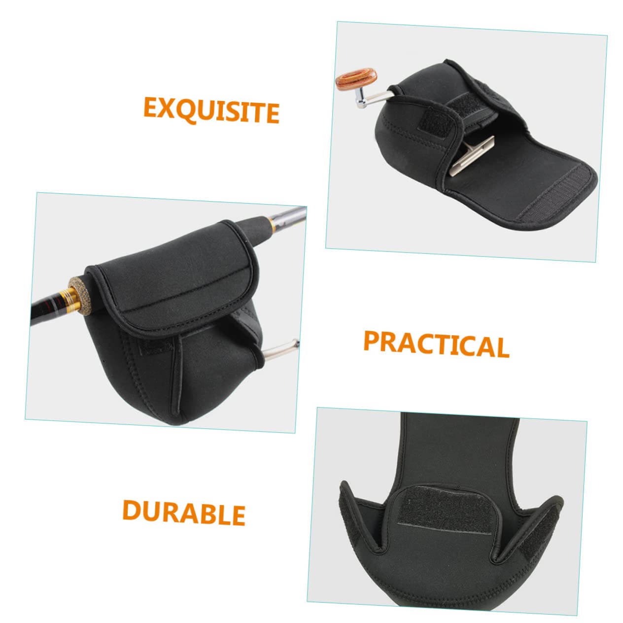 POPETPOP 5 Fundas Protectoras para Carretes de Pesca Portátiles para Actividades al Aire