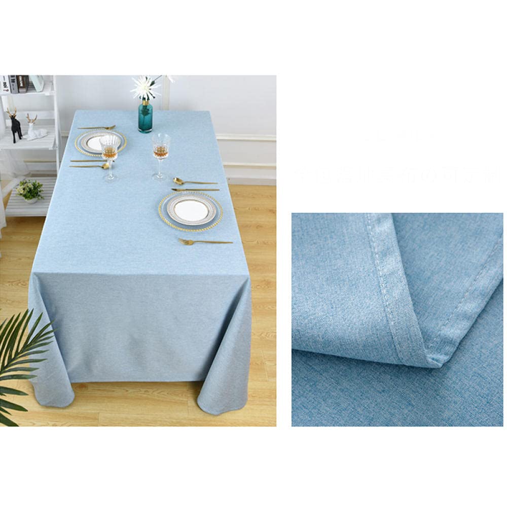 Mantel Antimanchas Color Liso para Cocina Suave Transpirable Lavable Tamaños Especiales Marrón 180 × 300cm