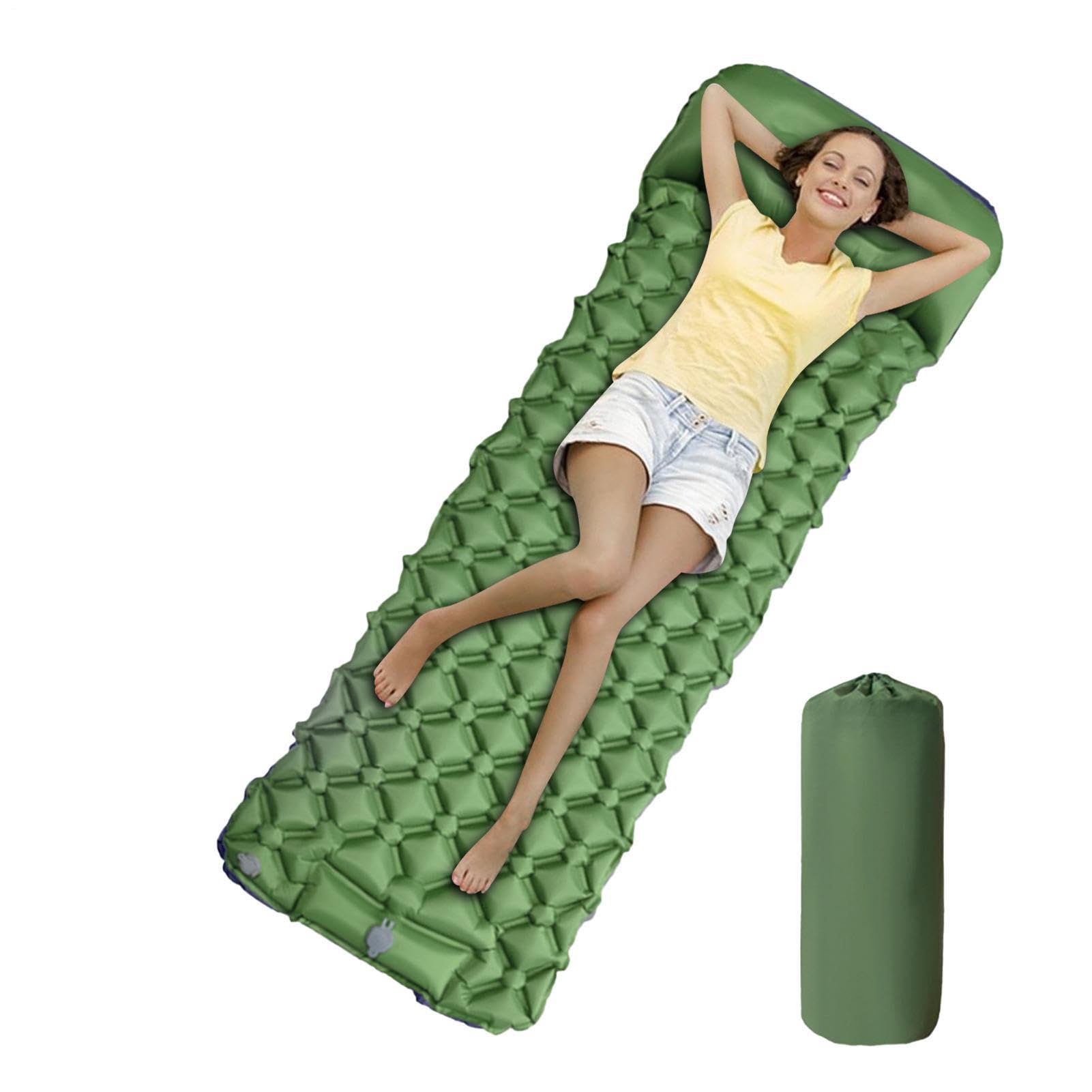 Inflatable Mattress Camping - Inflatable Waterproof Camping Mat - Equipment Portable Mattress for Backpacking Hiking Tent Trap Traveling