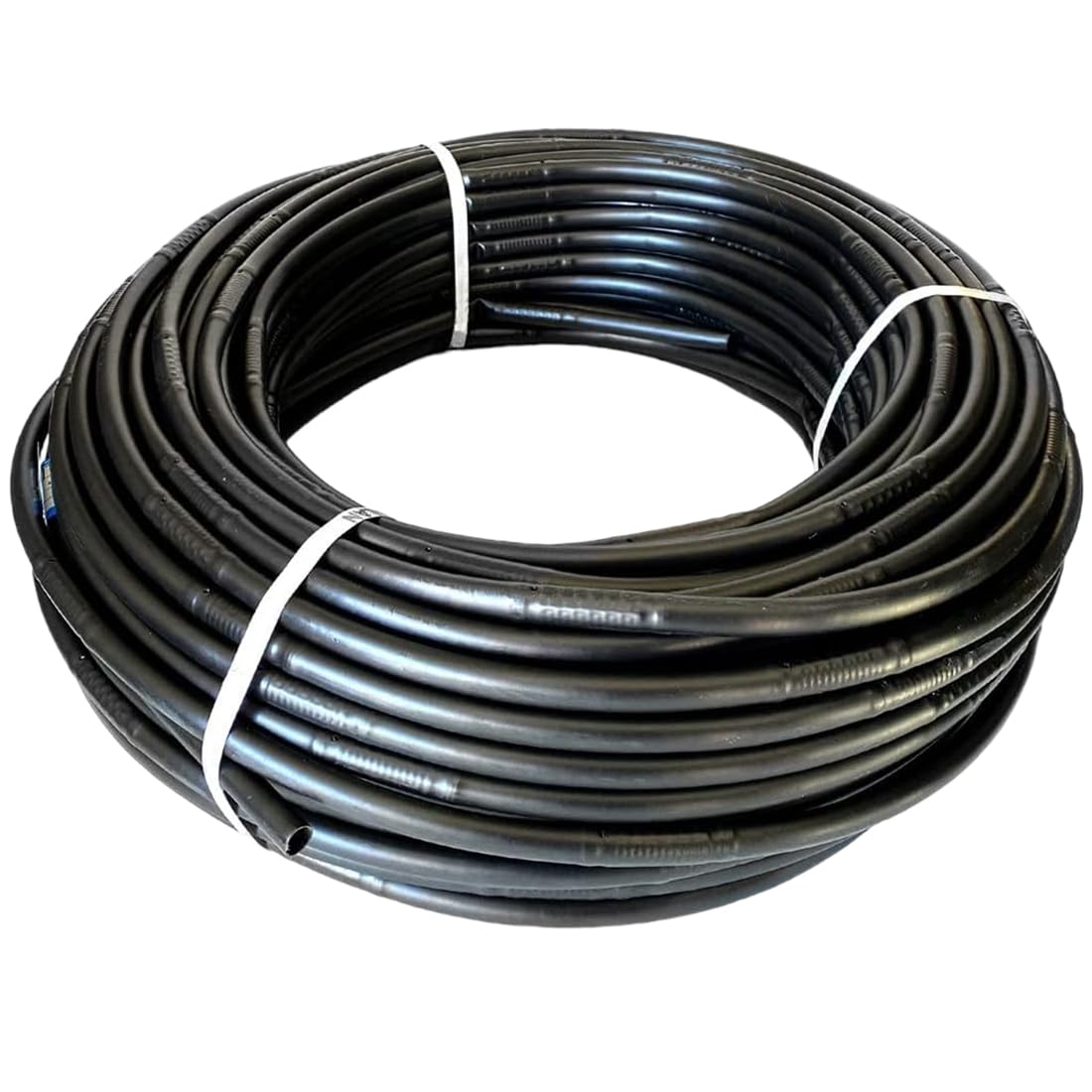 Tubería 16mm con goteros autocompensantes | Tubería de goteo cada 50cm [100 Metros] Riego por goteo | Tubería riego Negra