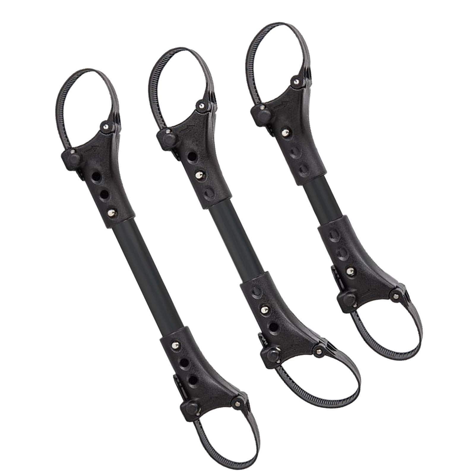 Perfeclan3 Twin Stroller Connectors Aluminium Alloy Safety Double Umbrella Connection Secure Strap Black