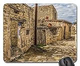 Mauspads, Haus Alt Architektur Verlassen Stein Beschädigt Rutschfest Gaming Mauspad Tragbar Mousepad Für Pc Computer Laptop 25X30Cm
