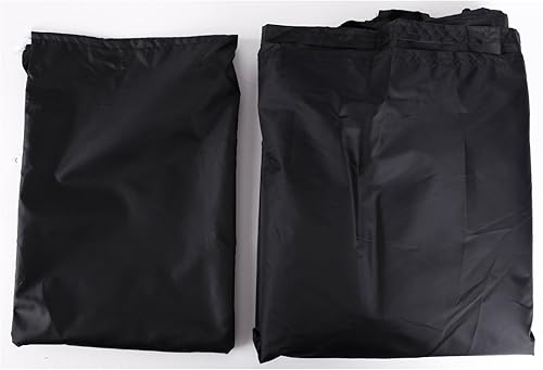 Miniatura 5 de Impermeable a prueba de polvo moto moto cubierta todo clima protección al aire libre para Yamaha Suzuki Honda Motocicletas XXL Negro Universal