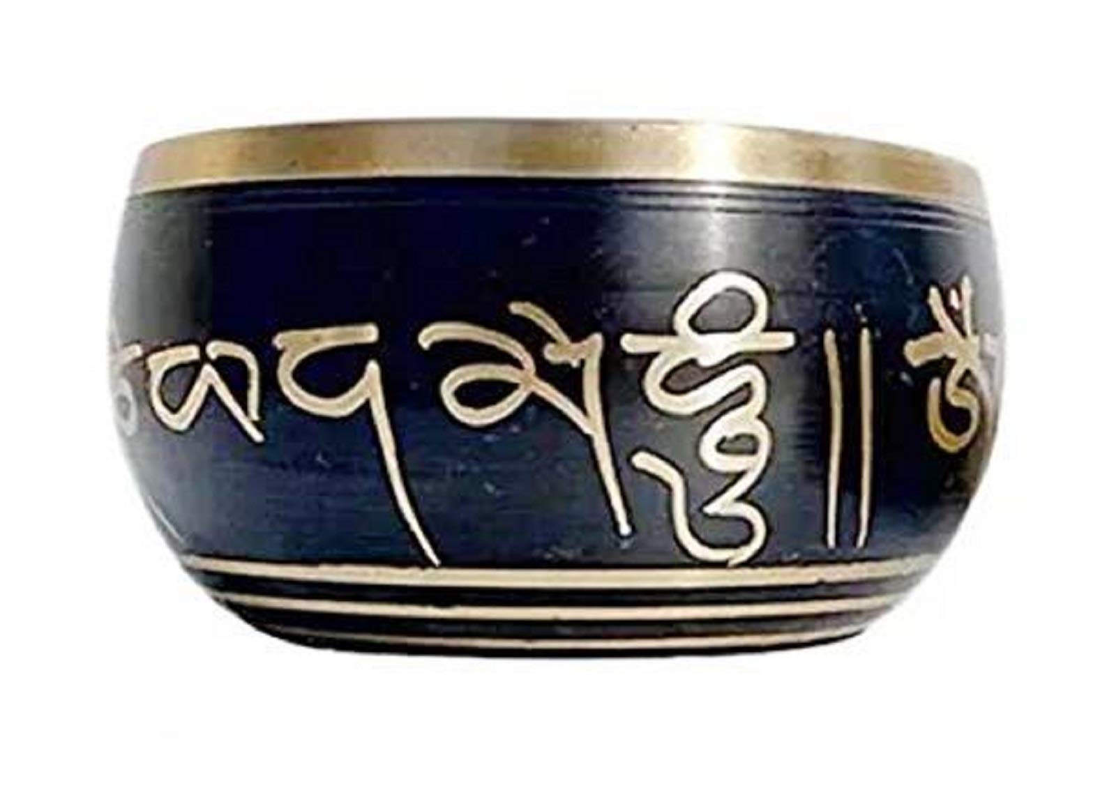 numeroastro Singing Bowl | Tibetan Buddhist Prayer Instrument with Wooden Stick | Meditation Bowl | Music Therapy (4.5 Inches Approx) (1 Pc) 1