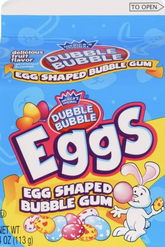 Dubble Bubble Chicle Huevo de Pascua - Pack de 4 unidades - 4 oz miniatura 4