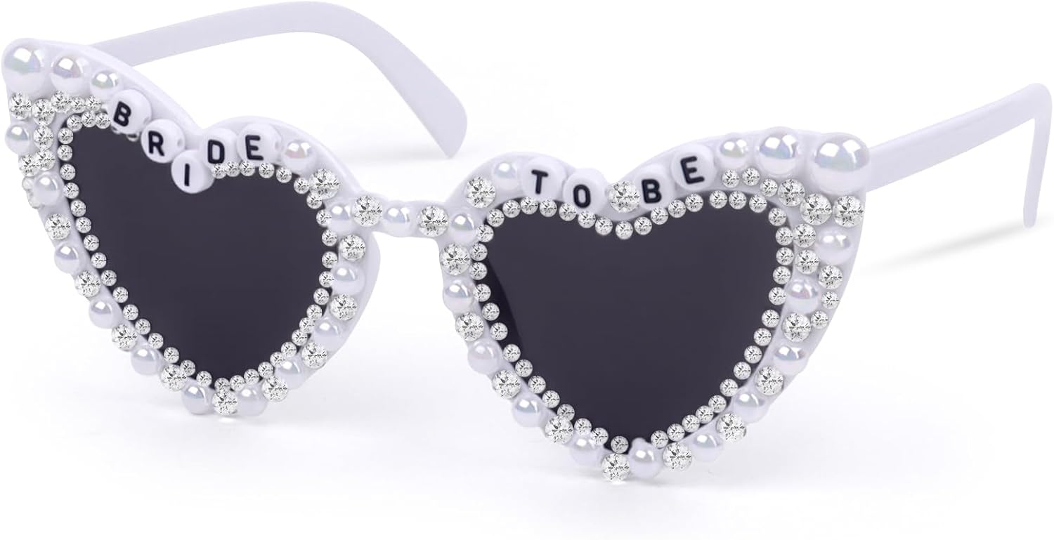 Bride Sunglasses for Bachelorette Party Cute Glasses for Bridal Shower, Bachelorette Gifts for Bride to Be