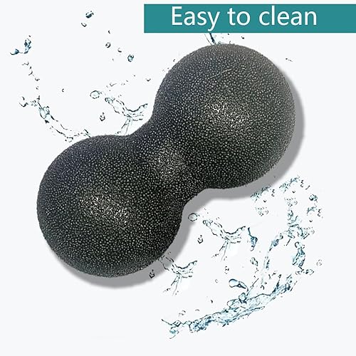 Miniatura 6 de Bola de masaje de maní duro, bola doble para terapia de punto de activación, liberación miofascial, masaje de tejido profundo y relajación de