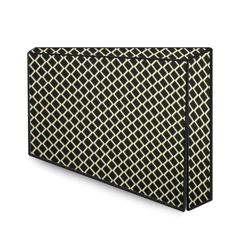 The Furnishing Tree Waterproof LED/LCD/Monitor TV Cover for All 32 Inch Models Checkered Pattern Coffee-image-35