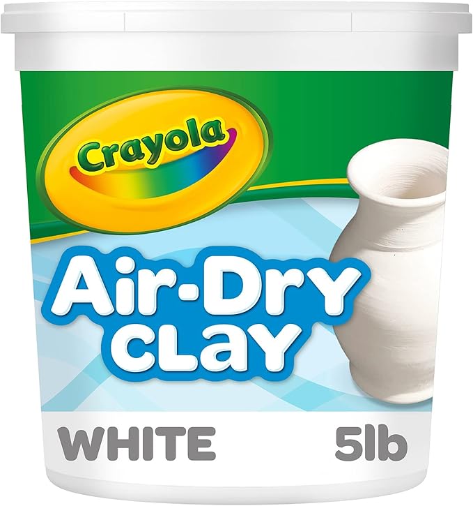 Crayola Air Dry Clay Bucket, No Bake Clay for Kids, Modeling Clay