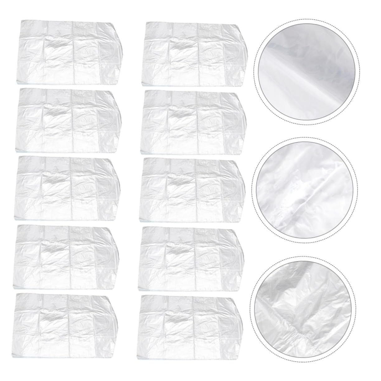 TOYANDONA Bolsas Protectoras Para Ropa 50 Unidades 60x150 Cm Policloruro De Vinilo Transpirable Funda Para Colgar Ropa Mantenimiento Armario Anti Polvo Prendas Hogar