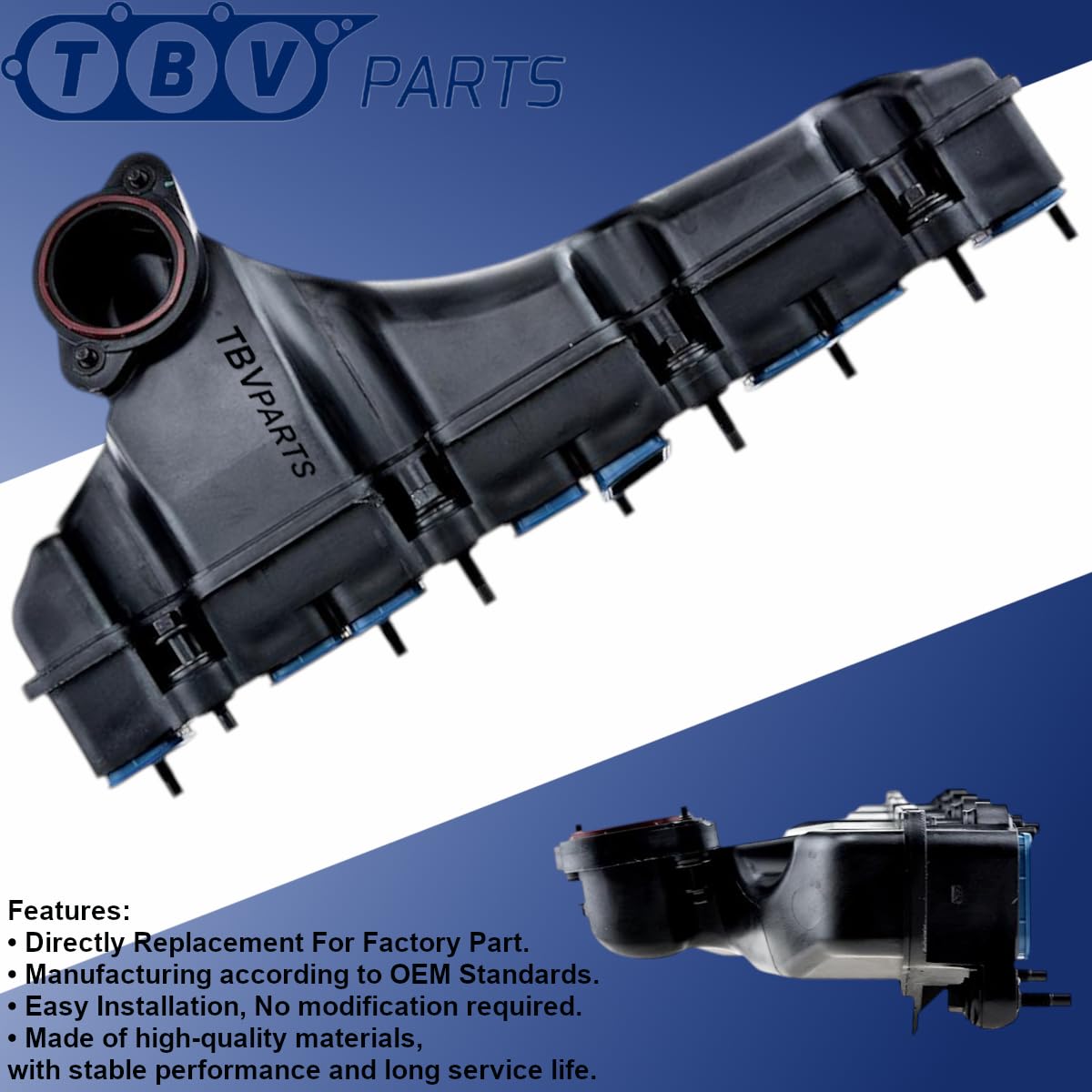 Collettore di aspirazione con guarnizioni · Compatibile con motori 2.4 Di e 2.4 TDCi · OEM 1236707, 3C1Q9424BB, 88538, 7519553, 89553 · Veicoli commerciali e telaio cabina