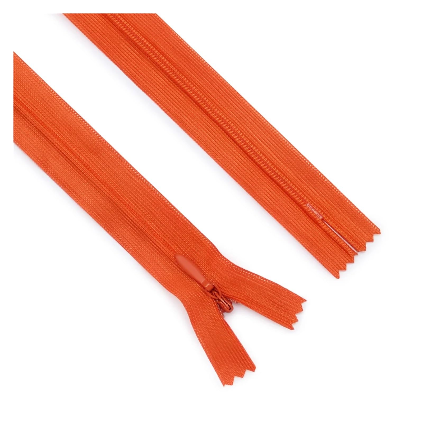 Zippers Sewing, Invisible Zipper Size 3 Pack of 20 Multicolor 25cm 40cm 60cm(Orange 607,40CM-Width 2.5CM)
