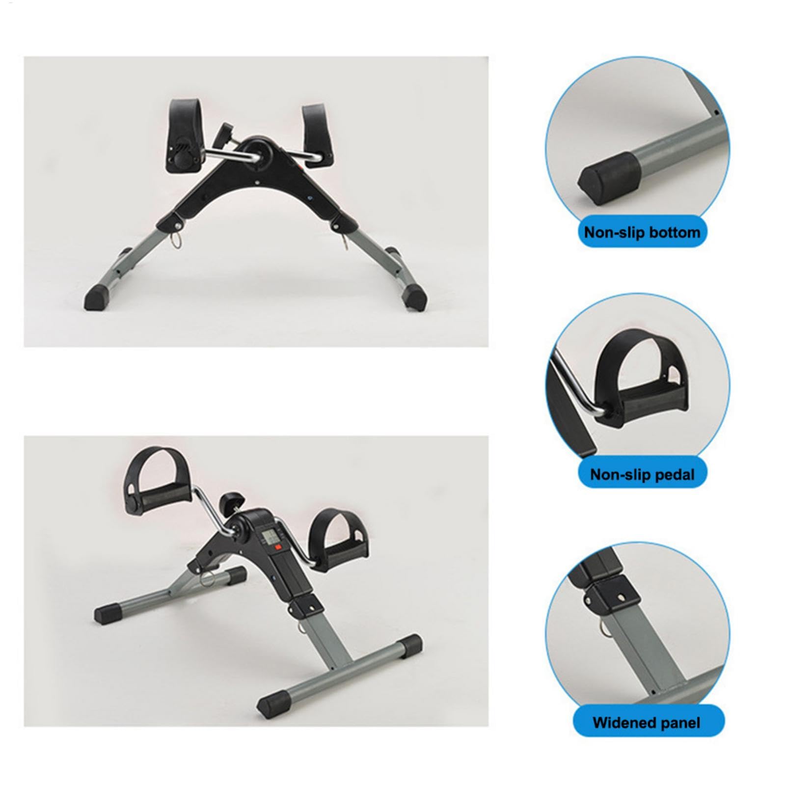 Pedale per esercizi sotto la scrivania, con monitor LCD, attrezzatura per il fitness, con display, palestra regolabile per ciclismo, riabilitazione per anziani a casa | il fitness, con display, palestra regolabile per ciclismo, riabilitazione per anziani