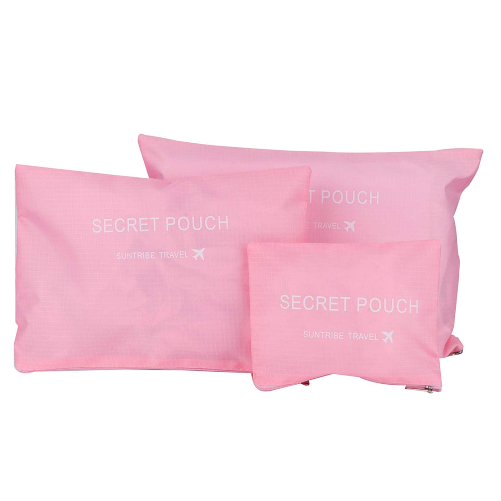 Cocoarm Set di Borse da Viaggio Organizer per Bagagli in Nylon Borsa da Imballaggio da 6 Pezzi con Pannelli in Rete Cerniere Bidirezionali per Valigia Abbigliamento Smistamento Viaggi e Viaggi di
