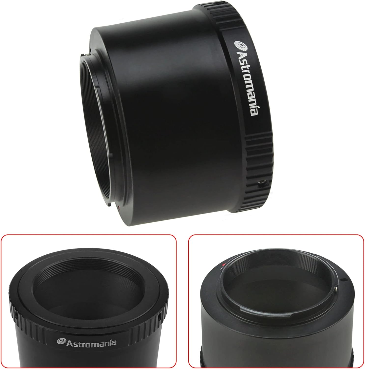 Astromania 2" T-2 Focal Camera Adapter for SLR Cameras - Bundle with - T T2 Lens to Fuji FX Mount Camera Adapter