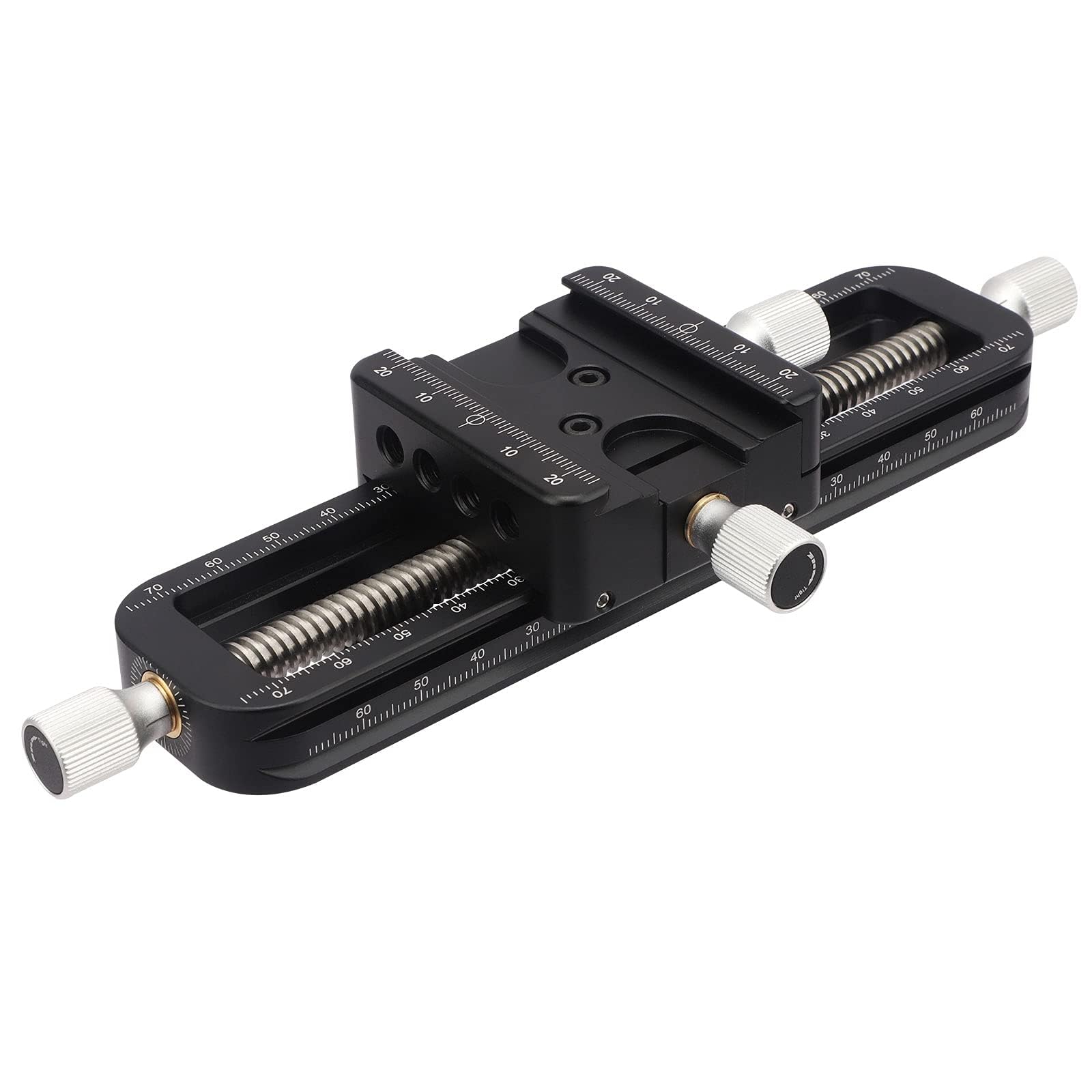 Haoge FM-160 Focus Stacking Makro Rail for Macro photography, Precision Focus Slider Close-up Shooting Clamp Plate Fine-tuning Screw rod Wormdrive