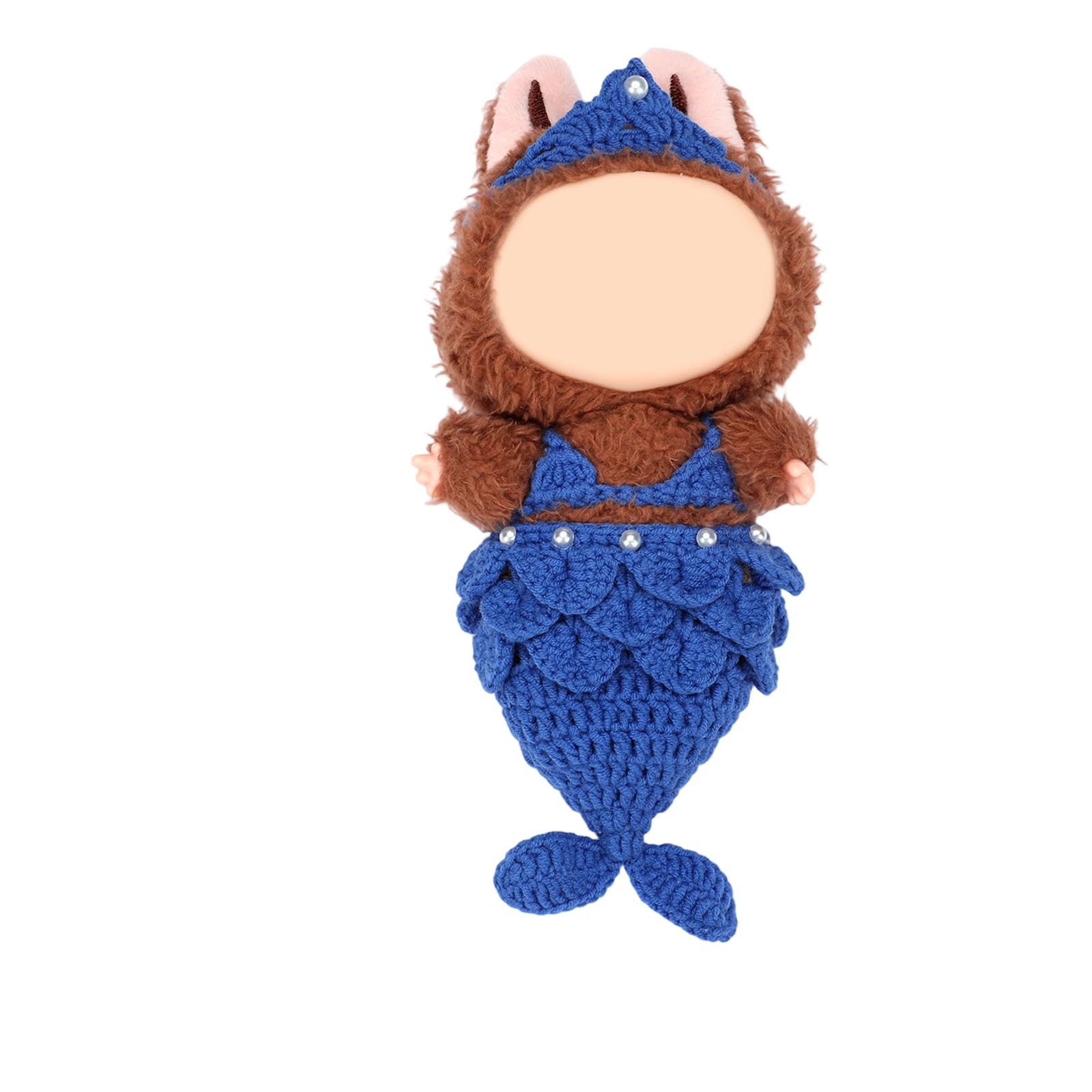 Sisyeuo Doll Clothes Set with Step-by-Step Tutorial Instruction Crochet Hook Yarn Needle Knitting Supplies for Beginner Beginner Yarn