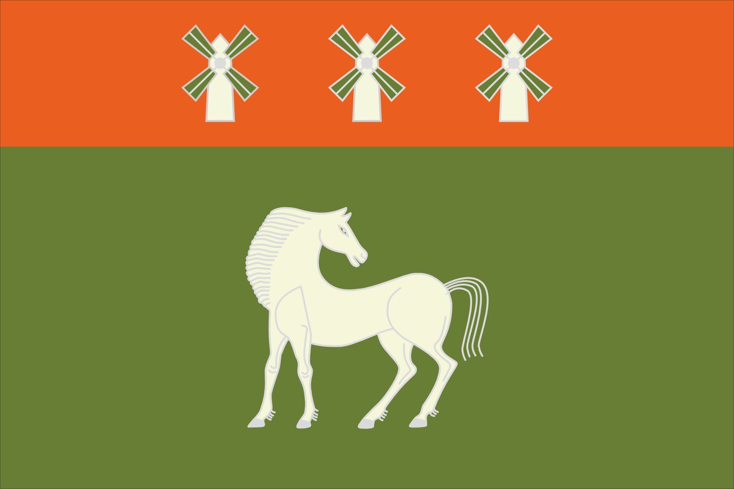 Drapeau Davlekanovsky rayon grand format pour mât extérieur
