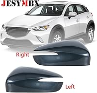 Vista 2 de Para Mazda CX-5 CX5 2015 2016 para Mazda CX-3 CX3 2016-2019 Cubierta del espejo retrovisor ala puerta lateral Shell House Gris derecho