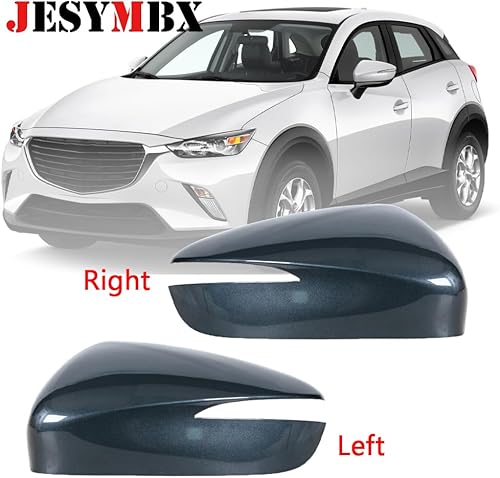 Miniatura 2 de JESYMBX Para Mazda CX-5 CX5 2015 2016 para Mazda CX-3 CX3 2016-2019 - Puerta de ala de coche lateral cubierta de espejo retrovisor tapa carcasa de