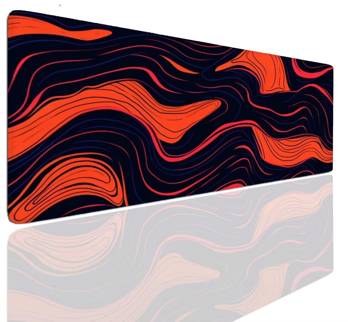 Linia podkładka pod mysz, 90 x 60 x 0,4 cm, duża gamingowa podkładka pod mysz, rozszerzona podkładka ochronna na biurko, matowa, antypoślizgowa podstawa, duża podkładka pod mysz, podkładka pod mysz,