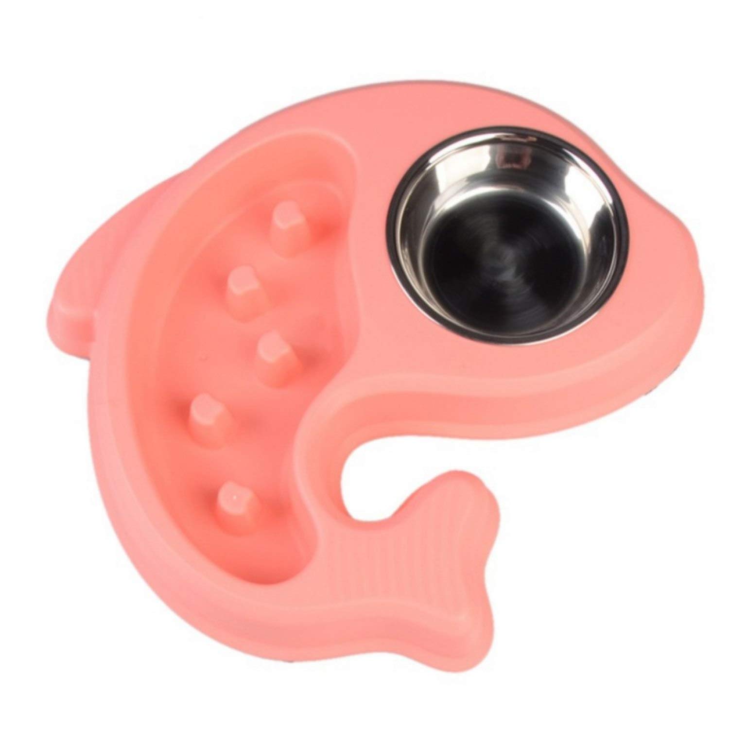 Emily Pets Stainless Steel Fish Shape Dog Food Bowl Solid/Non-Slip/Heat-Resisting/Safe and Non-Toxic/Conveninet for Cleaning Fish Shape Dog Bowl (Pink) (B08WXD3T4W) Amazon Price History, Amazon Price Tracker