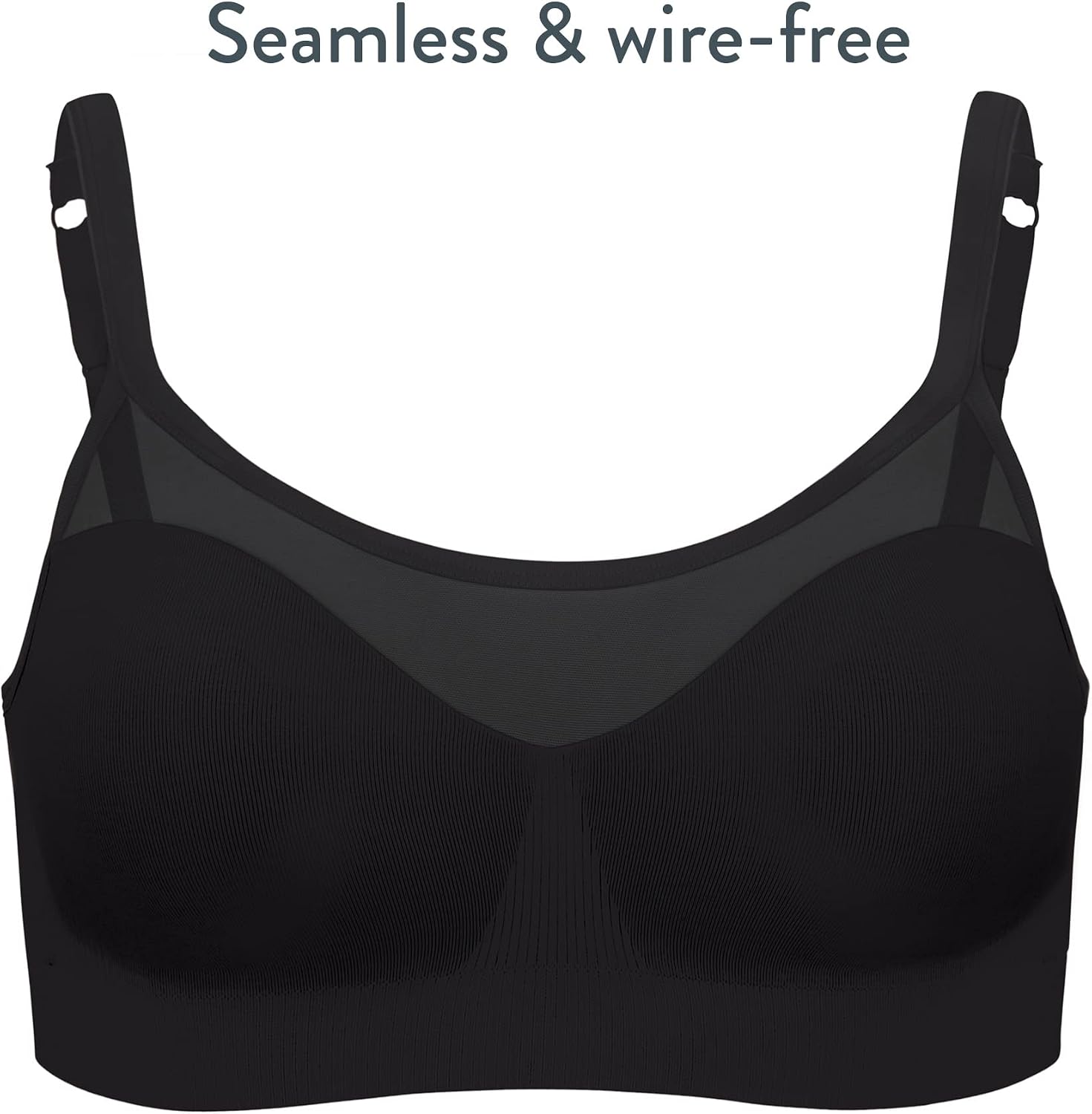 Bravado Designs Sculpt Sheer Seamless and Wireless Everyday Bra | Mesh Accent | B to F Cups