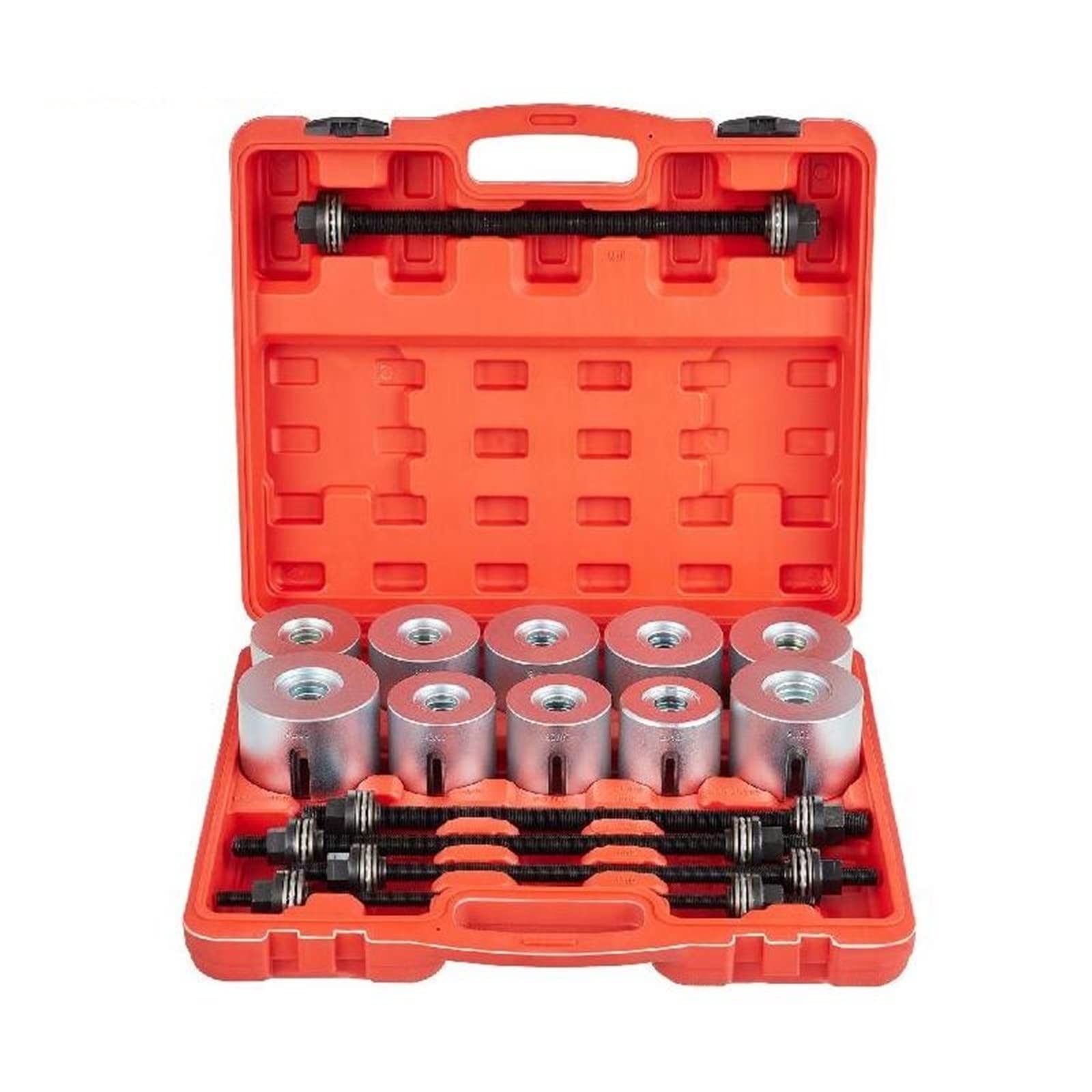 27 pièces Kit universel de manchons de presse et de traction outil d'insertion de retrait de roulement de maître de voiture for la réparation de voiture entretien automatique Matériaux de construction