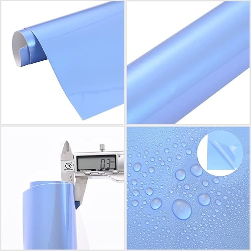 Miniatura 4 de XhuangTech Rollo de vinilo adhesivo para carrocería de automóvil con diseño de camaleón, diseño de luna de Mirage y lima, para liberar burbujas de