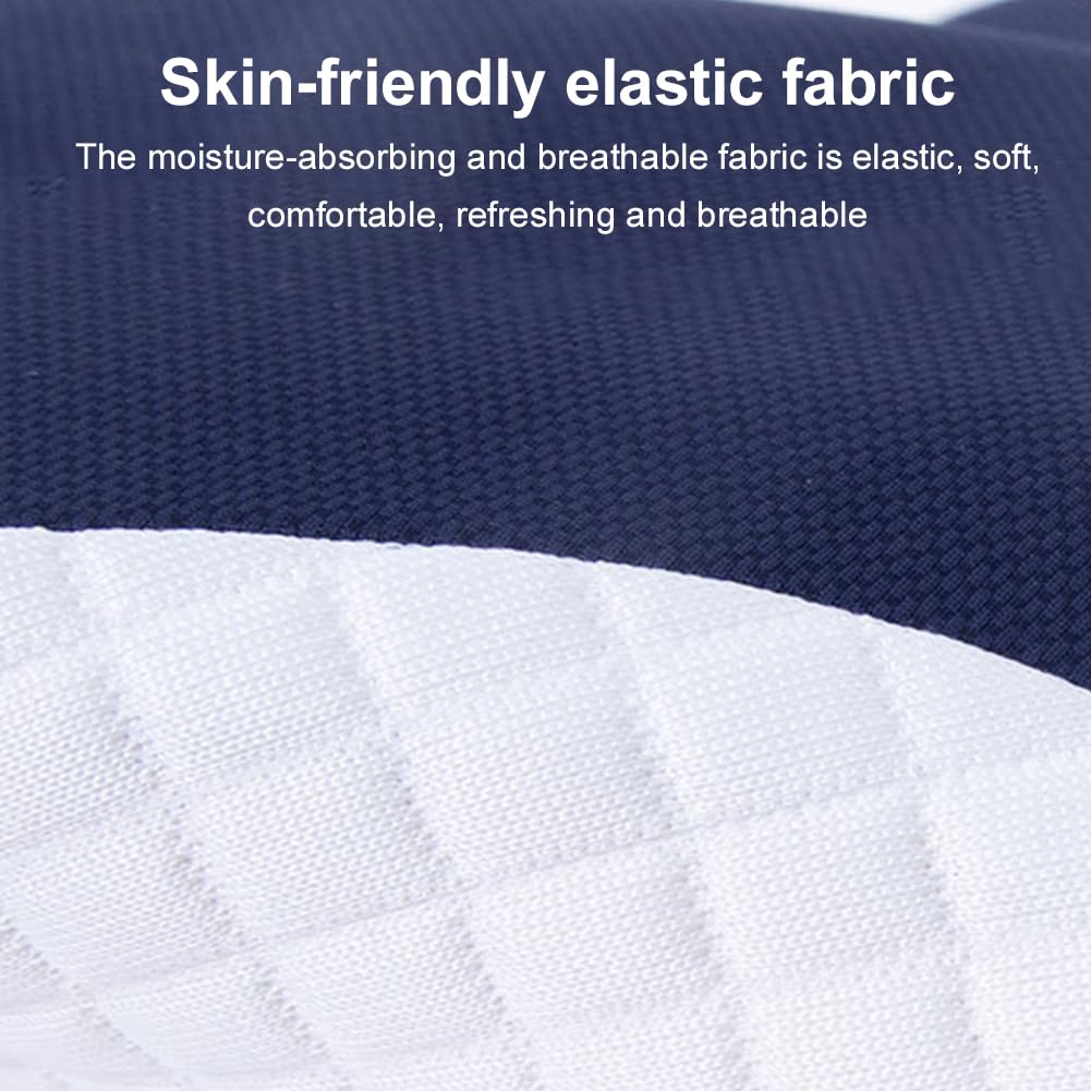 Memory-Foam-Kissen, Schmetterlingsform, ergonomisches orthopädisches Kissen, langsamer Rückprall, konturiertes Stützkissen, atmungsaktiv, weich, stützendes Nackenkissen für Seiten-/Rücken