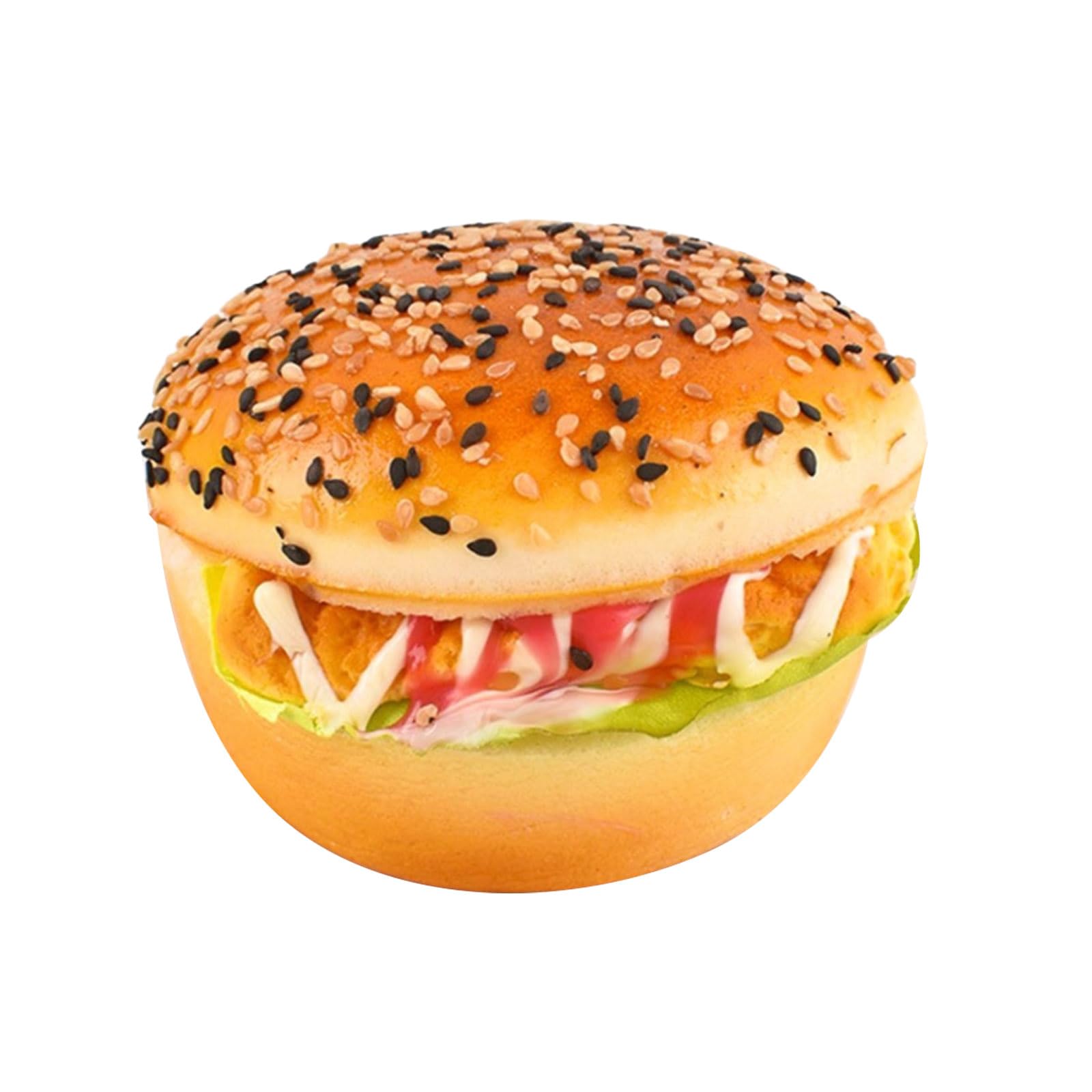 LiRRvb Simulated Hamburger Bread Models Restaurant Display Props Food Model Great for Educational Demonstrations and Home Restaurant Display Props