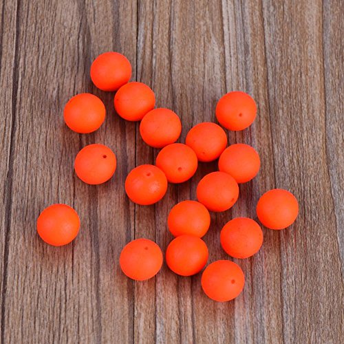 Fishing Lure Float Balls,100Pcs EPS Foam Buoyancy Ball Fishing Float Bobbers Drift Ball Strike Indicator Fishing Tackle Foam Indicator (4#(18mm))