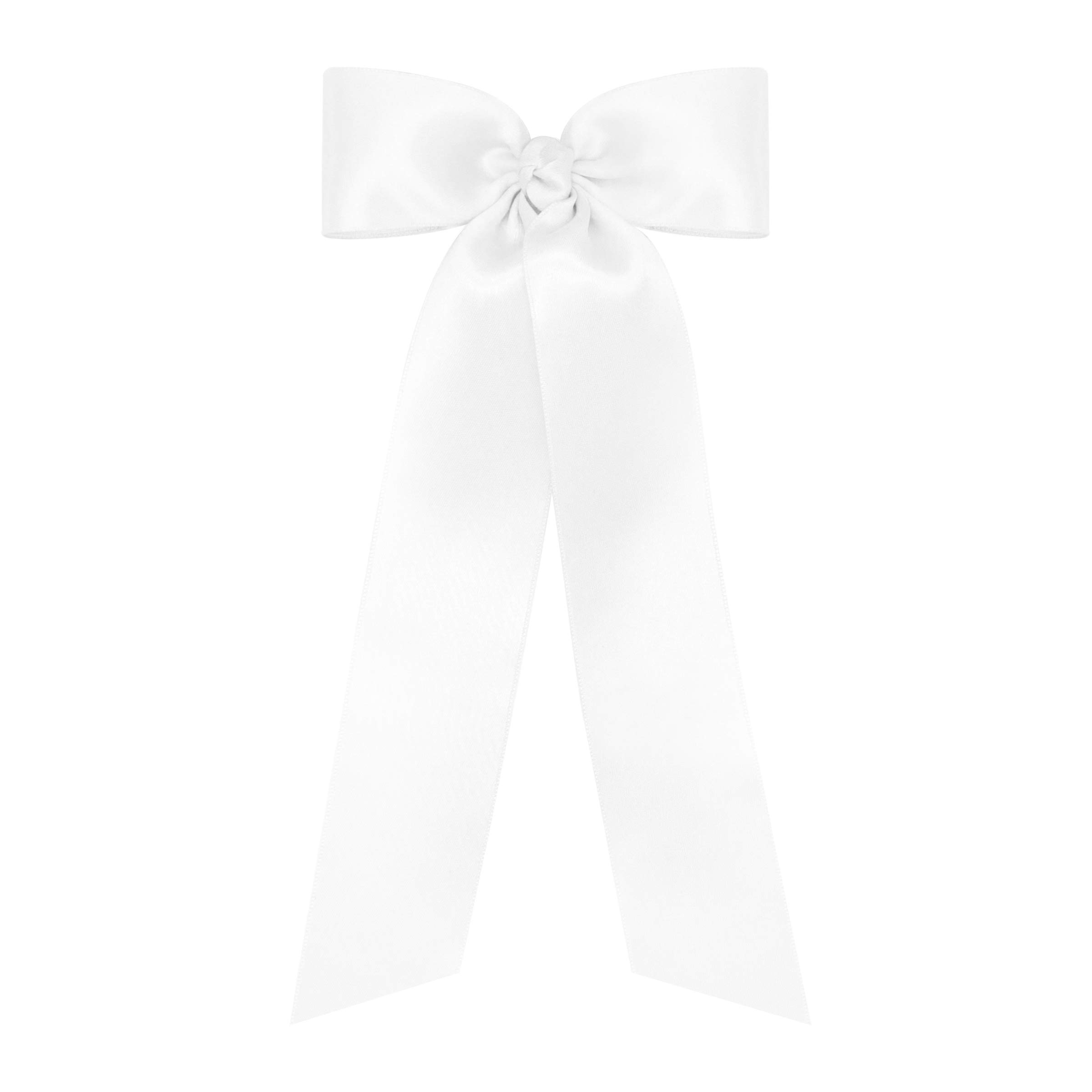 Wee Ones Mini French satin bowtie with knot wrap and streamer tails 8"