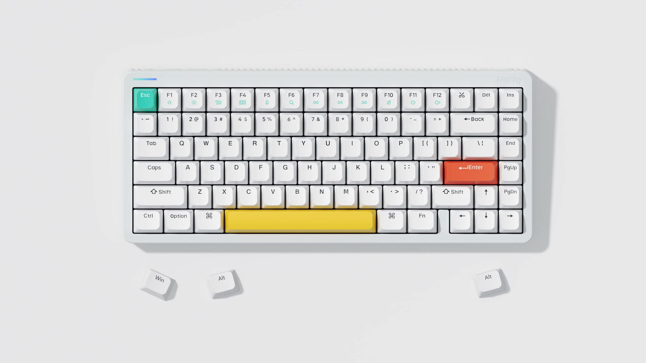 Nuphy Halo75 Mechanical Gaming Keyboard with PBT Keycaps, 75% RGB 