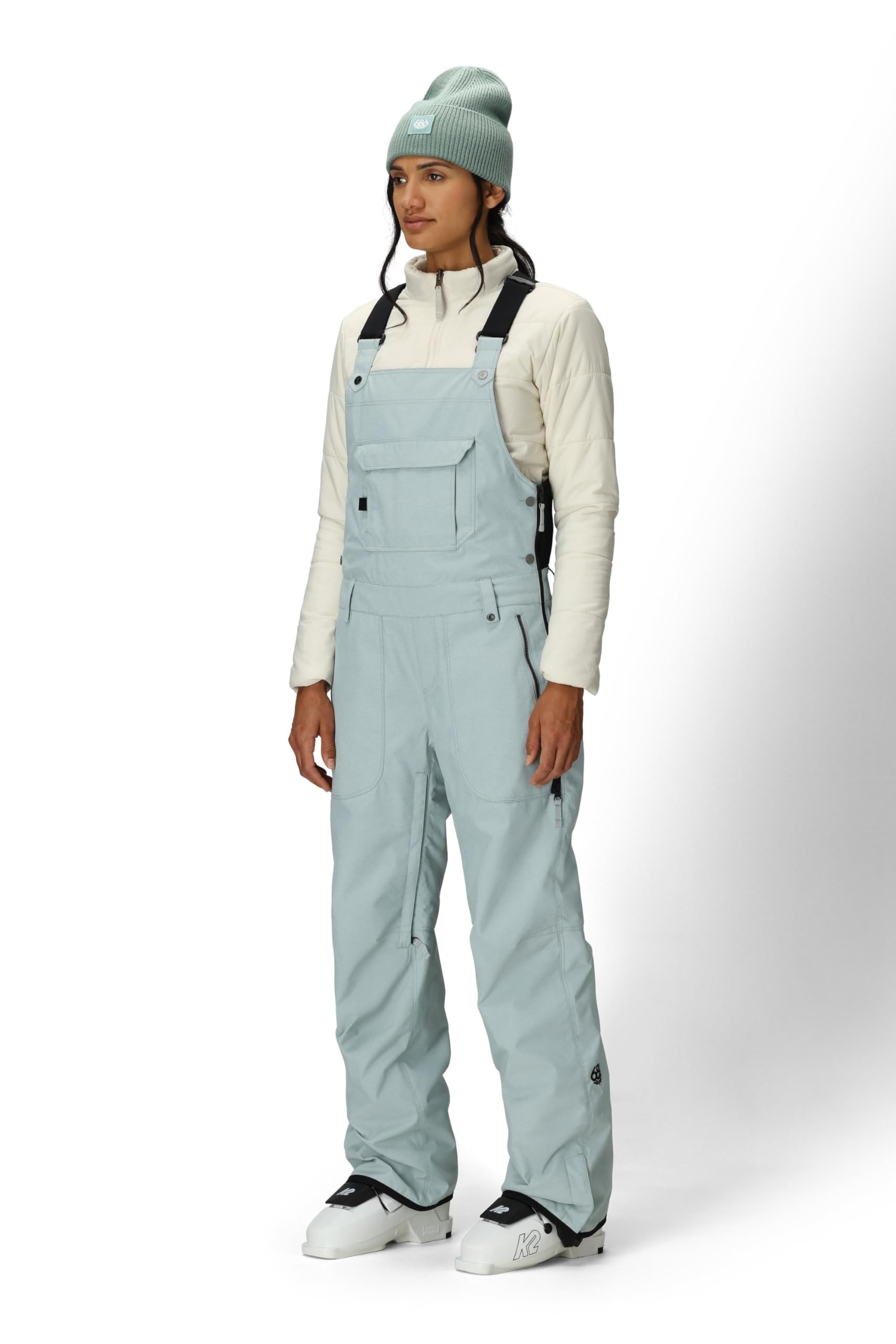 686 Women's Black Magic Bib - Insulated Thermal Clothing with Horshoe Hem & Adjustable Straps - Water & Weather Resistant