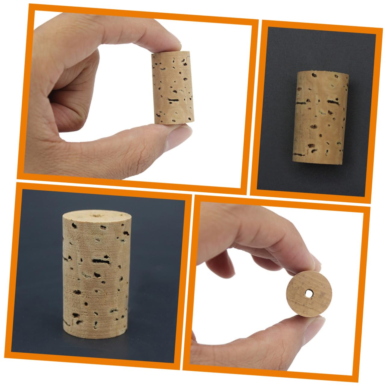 HANABASS 2 pcs Flute Cork Headjoint Plugs Natural Flute Cork Caps for Musical Instruments Compact Lightweight Design Easy to Use