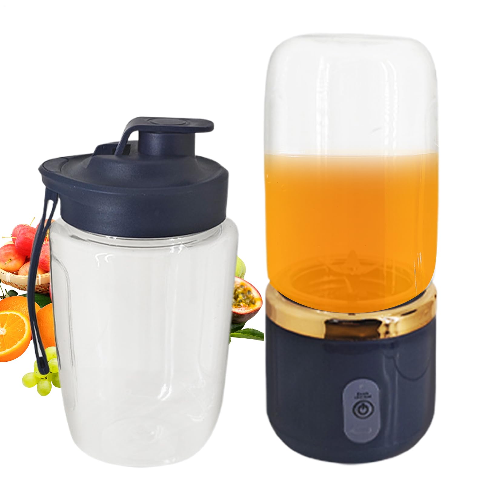 Yuemeuy Exprimidor Personal - Vaso Para Jugos De Hogar - Batidora Recargable Para Viajes, Gimnasio, Hogar Y Oficina