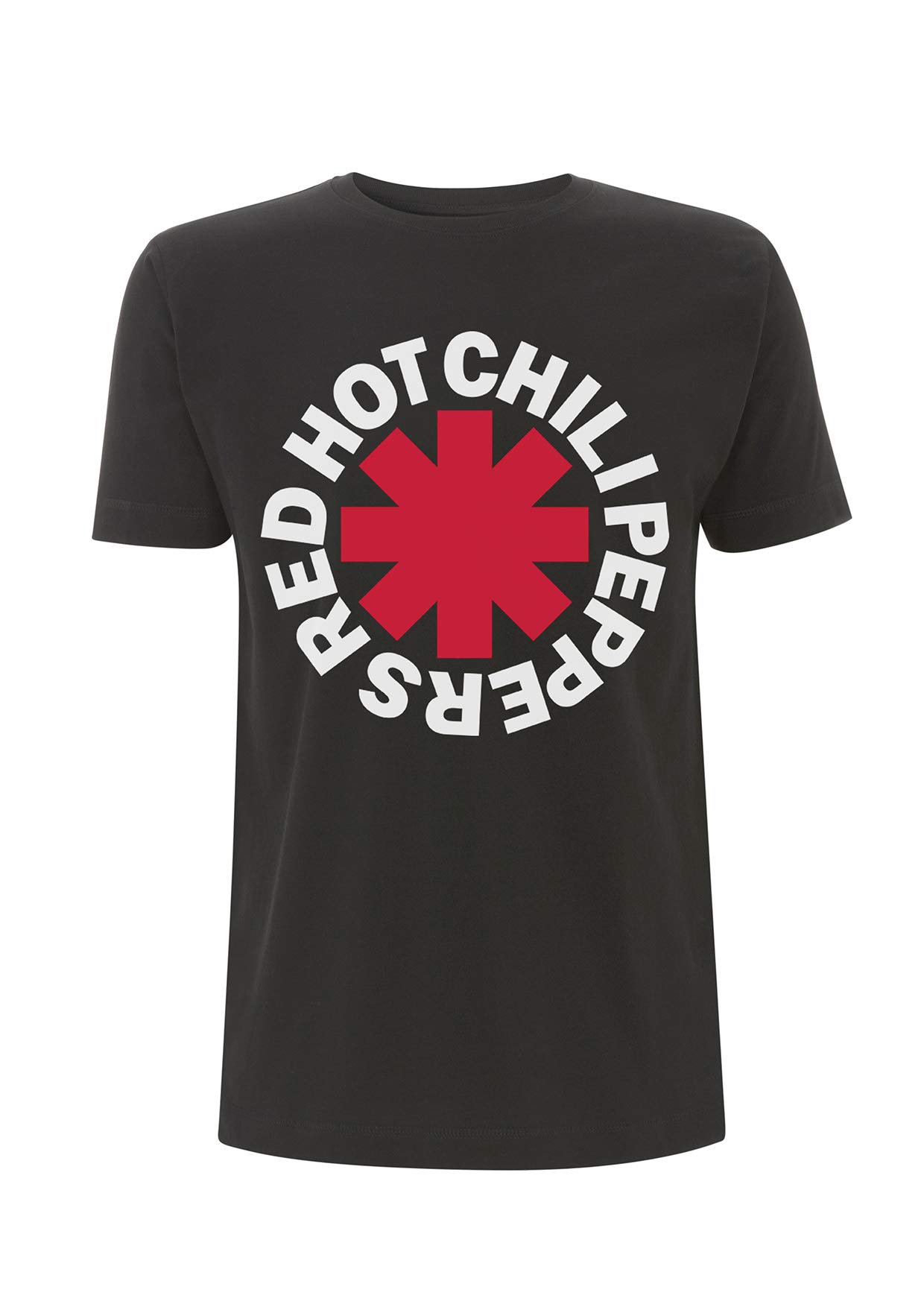 Red Hot Chili Peppers Black 'Classic Asterisk' (Black) T-Shirt (Large)