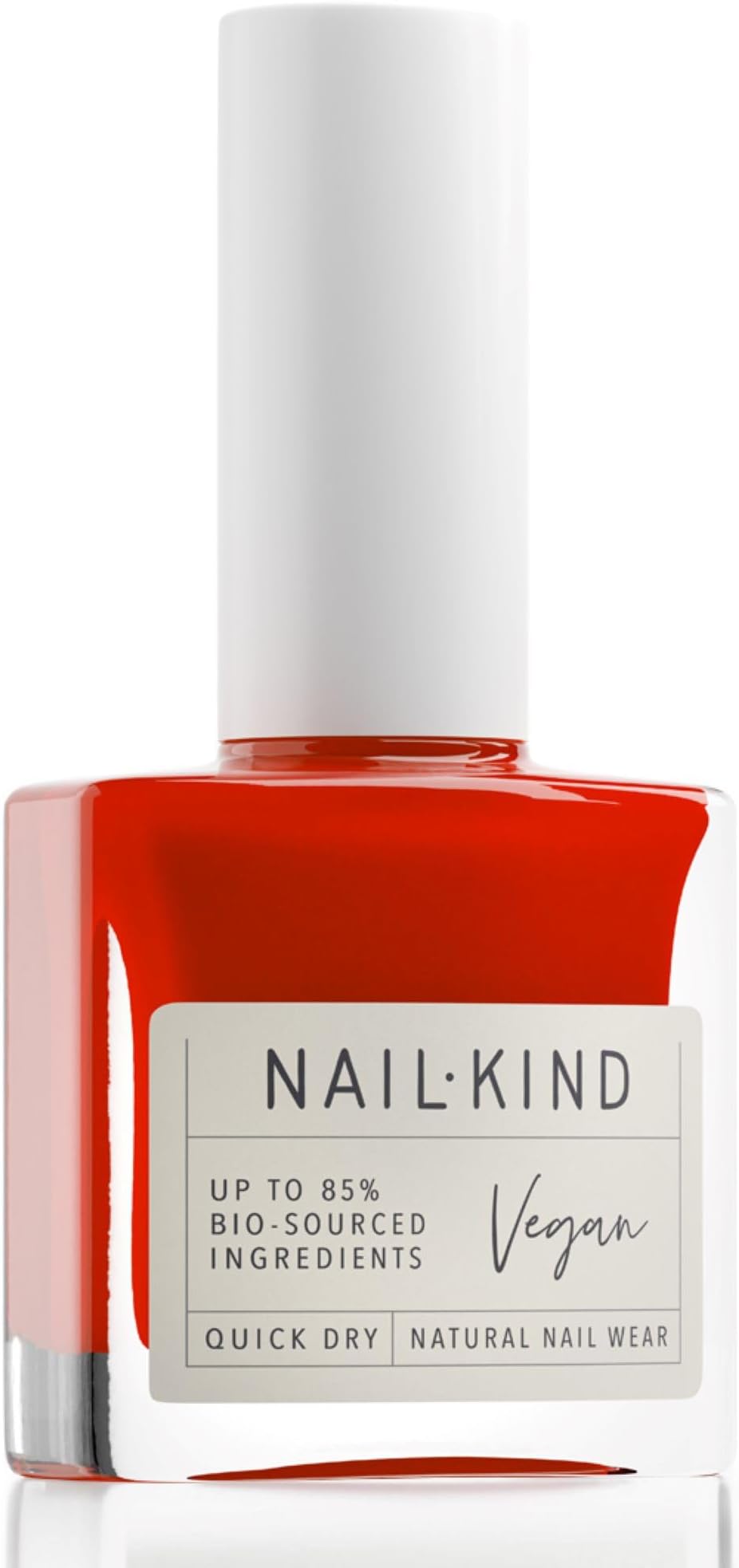 Burnt Orange Nail Polish - Burning Love - Bright Red Nail Varnish - Vegan Nail Lacquer - Peta Certified Cruelty Free - Quick Drying Long Lasting Chip Resistant Manicure - 8ml