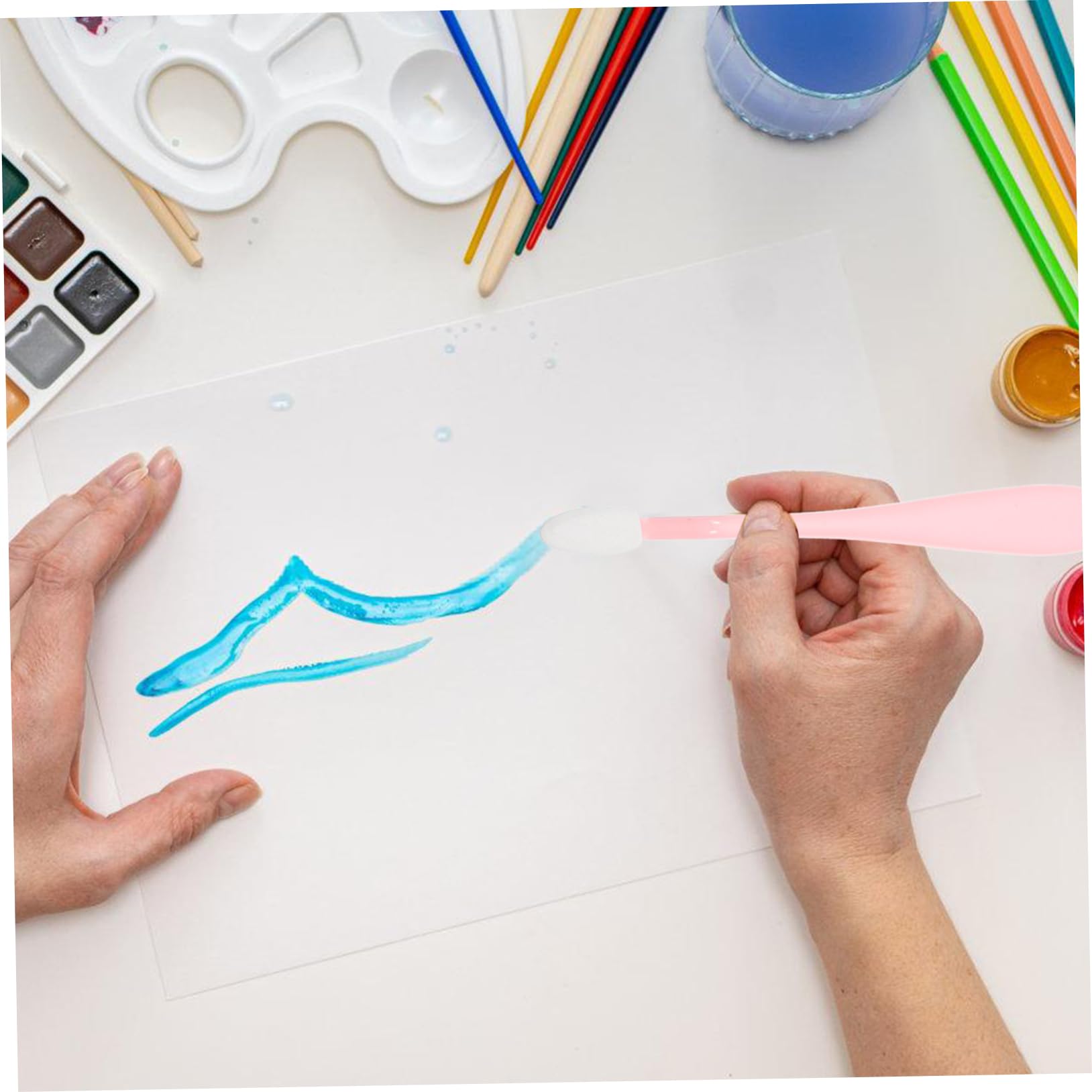 HOODANCOS 2 Pack Sketch Eraser Blending Stump Drawing Sponge Erasers Art Blenders for Student Artists